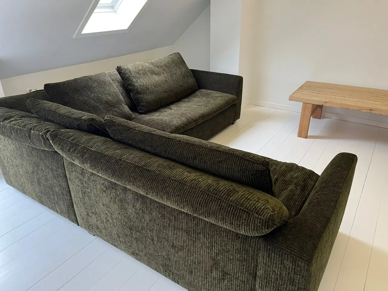 Billede 4 - Sofa - Heaven Hjørnesofa. Grøn fløjls sofa. 