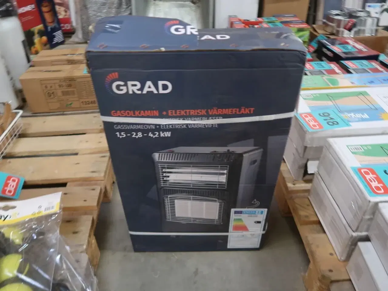 Billede 2 - Gasvarmeovn m/blæser 4,2 kW - Grad