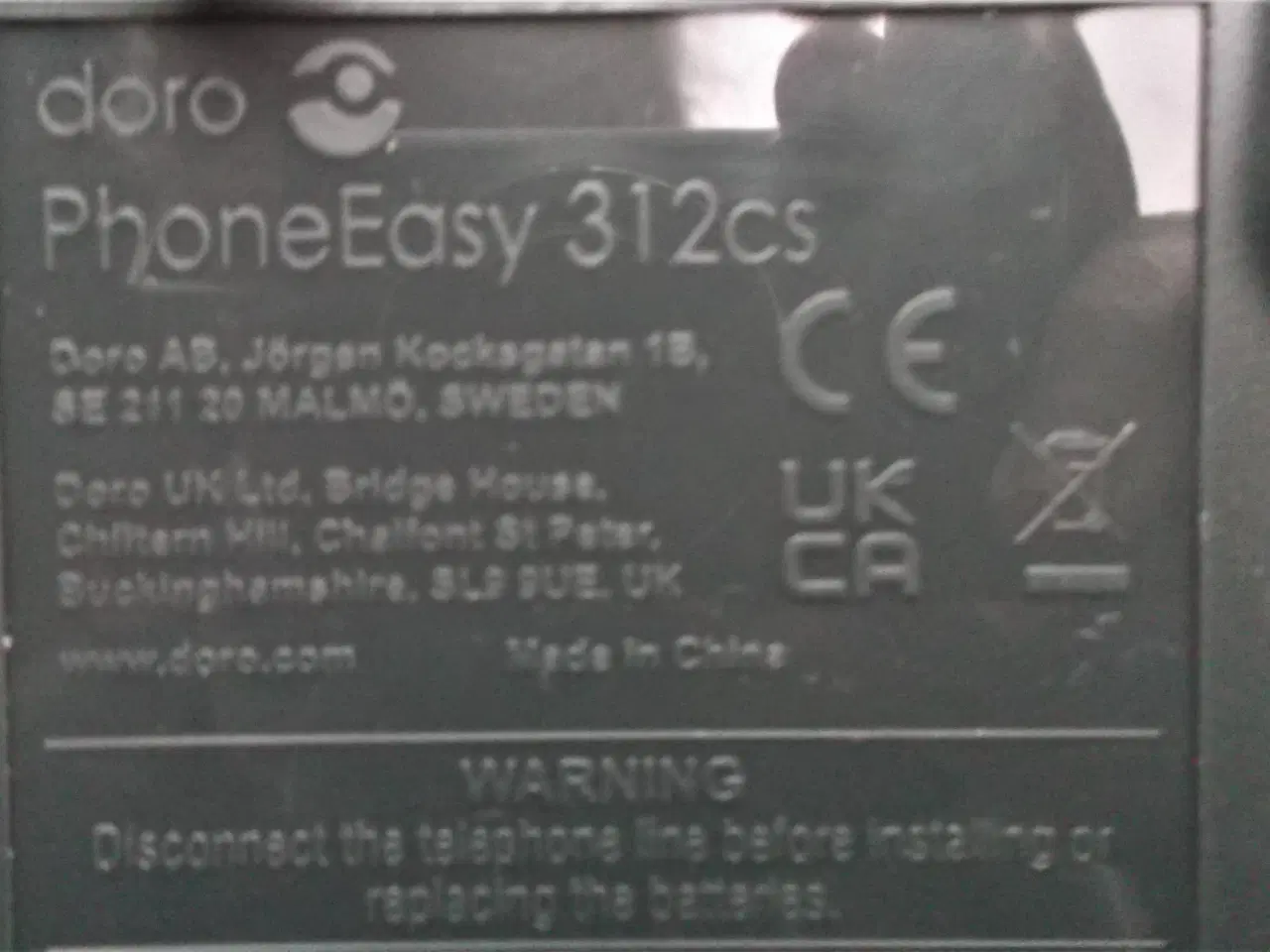 Billede 3 - Doro PhoneEasy 312cs er en ældrevenlig telefon med