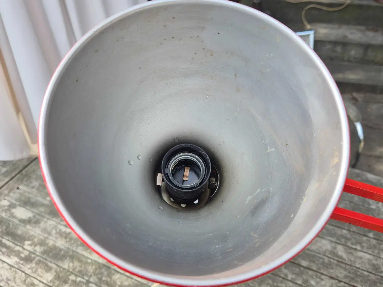 Billede 8 - Arkitektlampe med patina, buler og fleksibel fod 