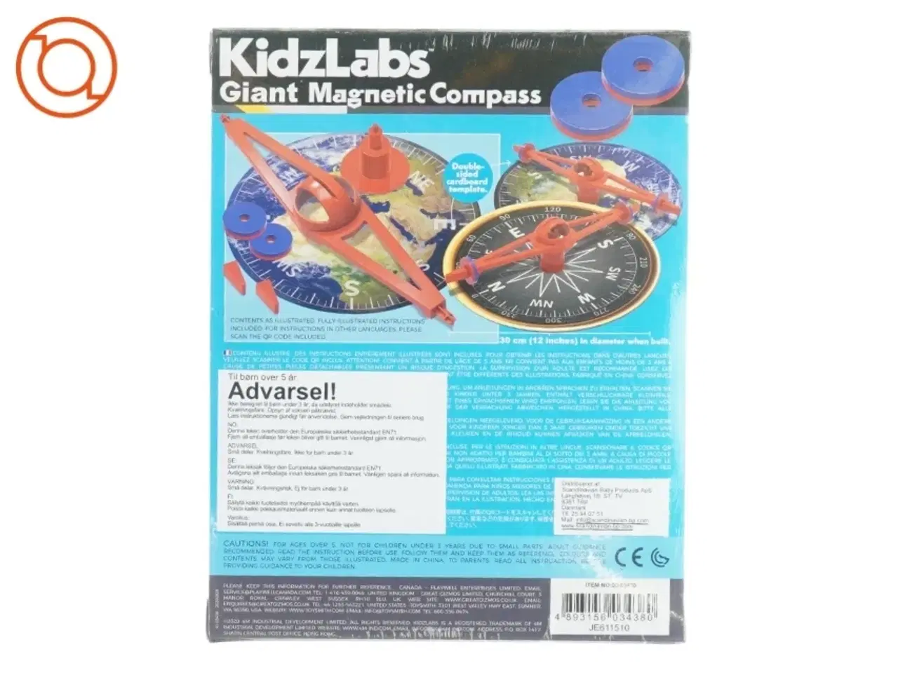 Billede 2 - Kids laps giant magnetic compas