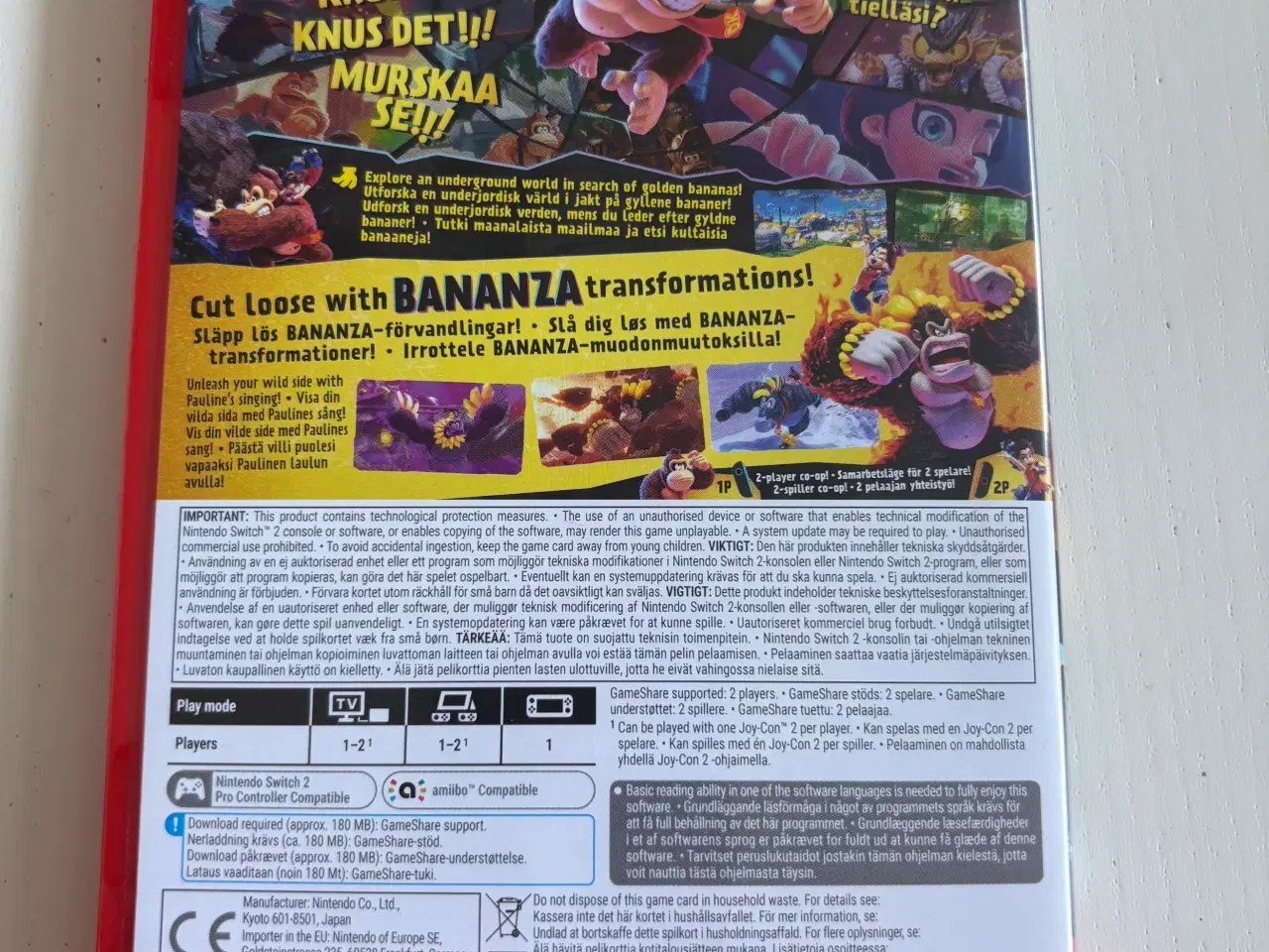 Billede 2 - Nintendo Switch 2 Donkey Kong Bananza