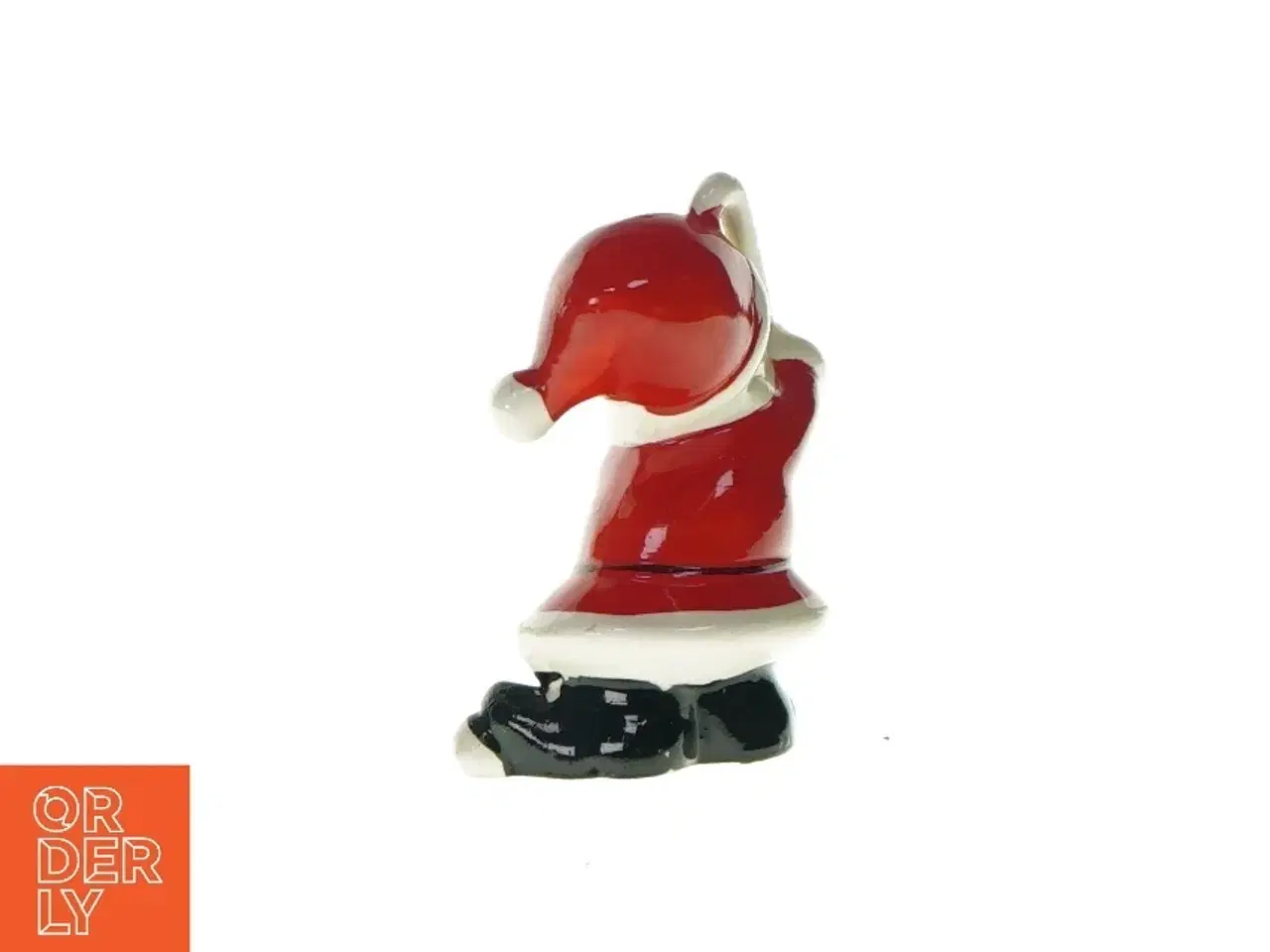 Billede 2 - Dekorativ julemandsfigur  fra Ukendt (str. HØ:10x6cm)
