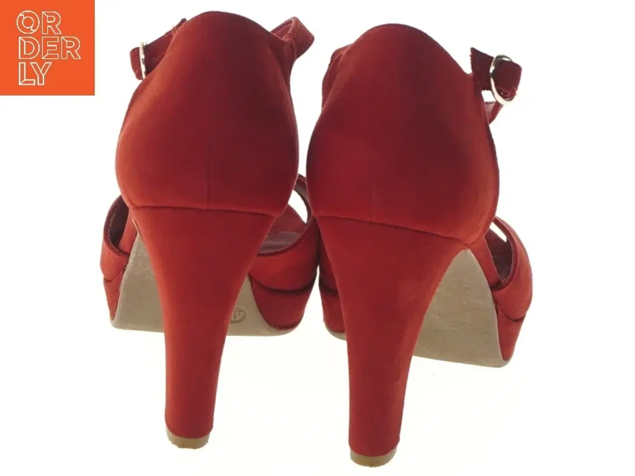 Billede 4 - Røde højhælede sandaler fra Graceland (str. 41 )