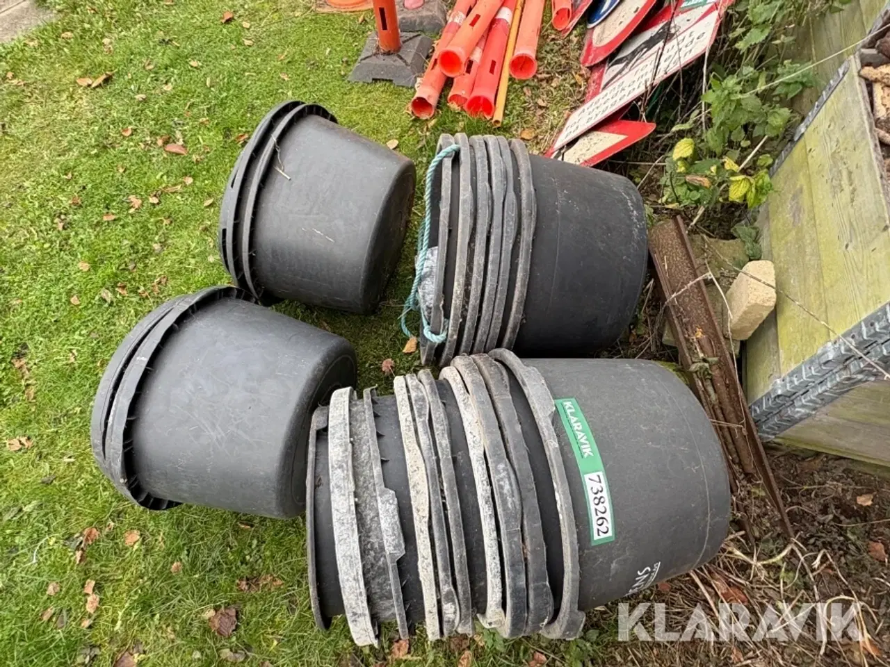 Billede 8 - Murerbaljer 23 styks og 4 små spande