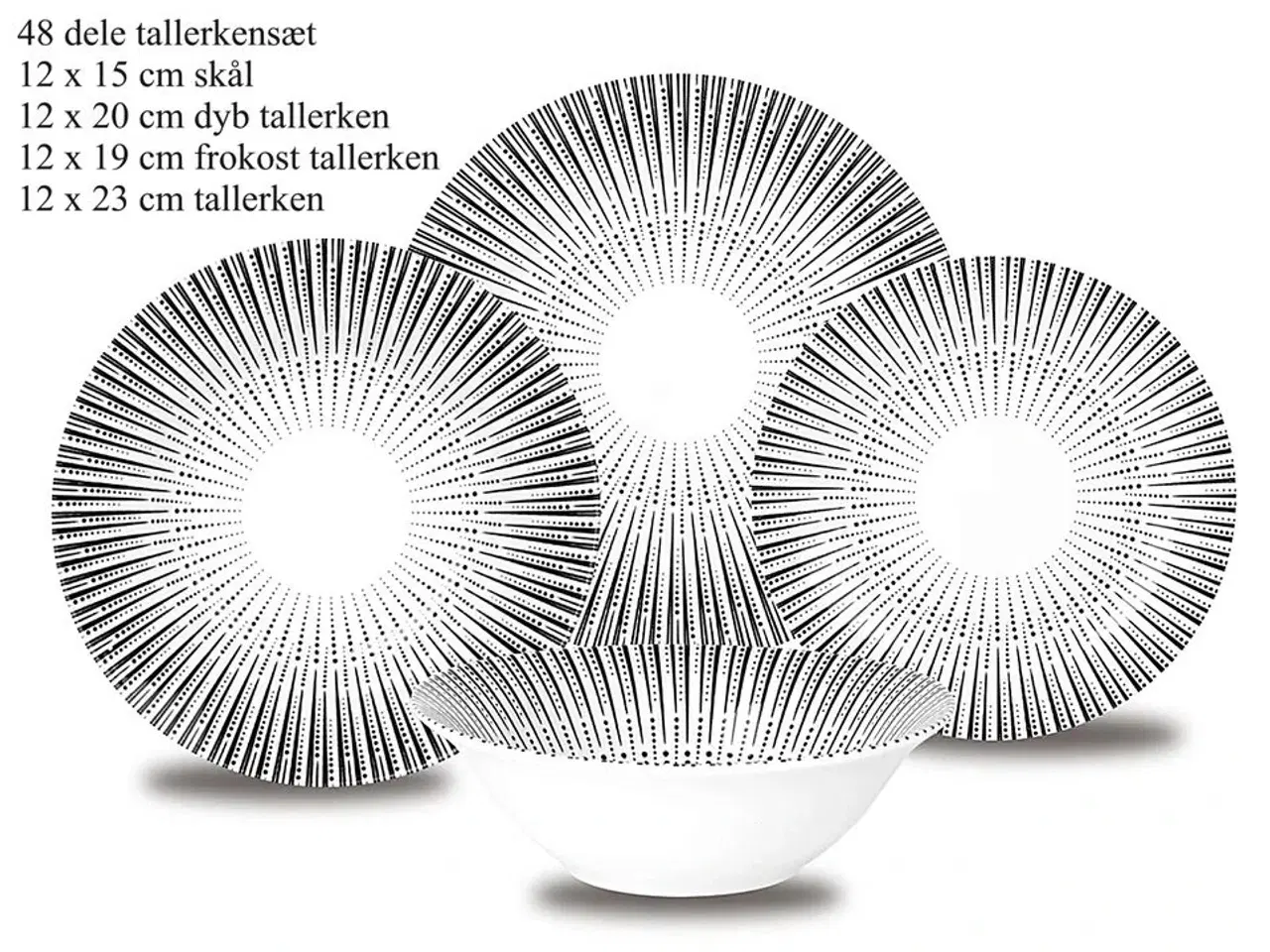 Billede 1 - 48 dele tallerkensæt.