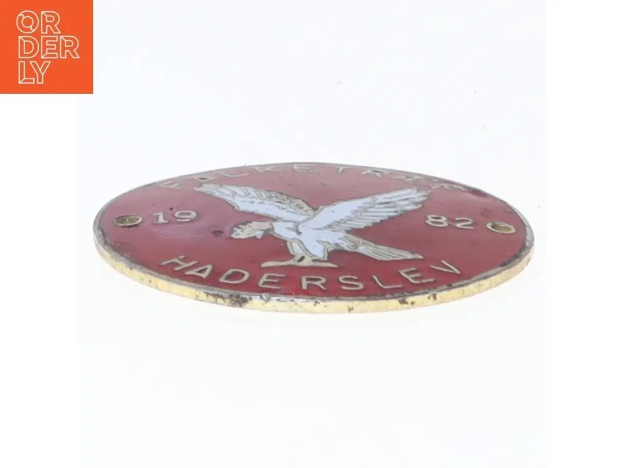 Billede 3 - Emblem for 'Falketræf Haderslev 1982' (str. Ø 4 cm)