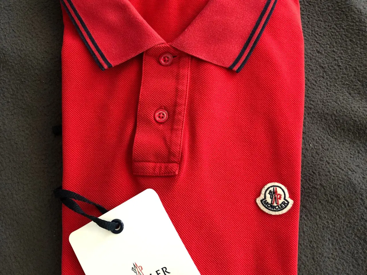 Billede 1 - Moncler i rød Polo t-shirt 
