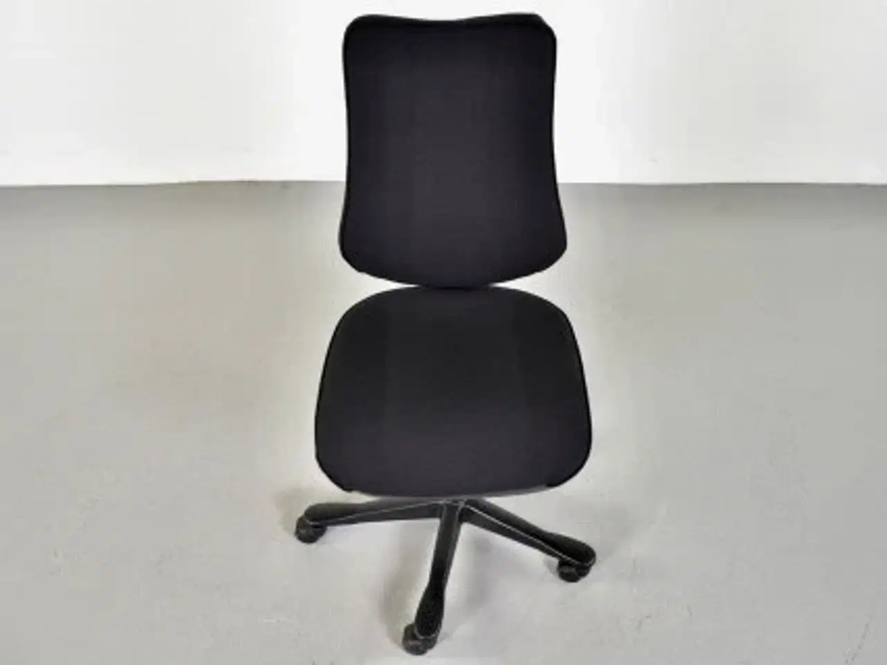 Billede 5 - Rbm model 800 kontorstol med høj ryg og nyt sort polster