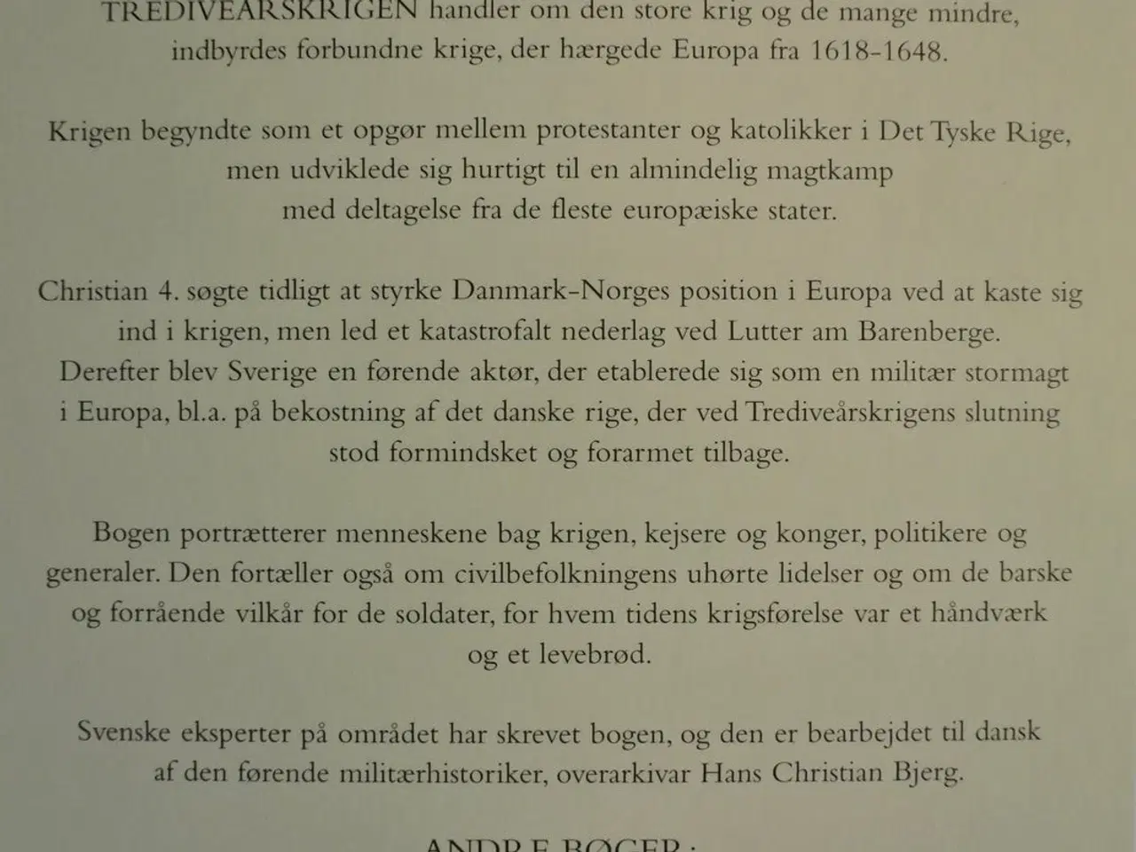 Billede 4 - politikens bog om trediveårskrigen - europa i bran