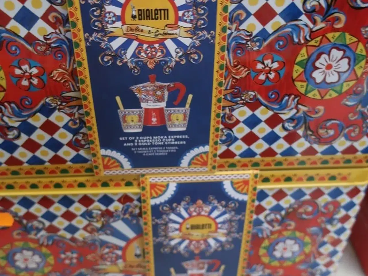 Billede 4 - 7 sæt kaffekoger, kopper, kaffedåse, pinde, BIALETTI DOLCE & GABBANA