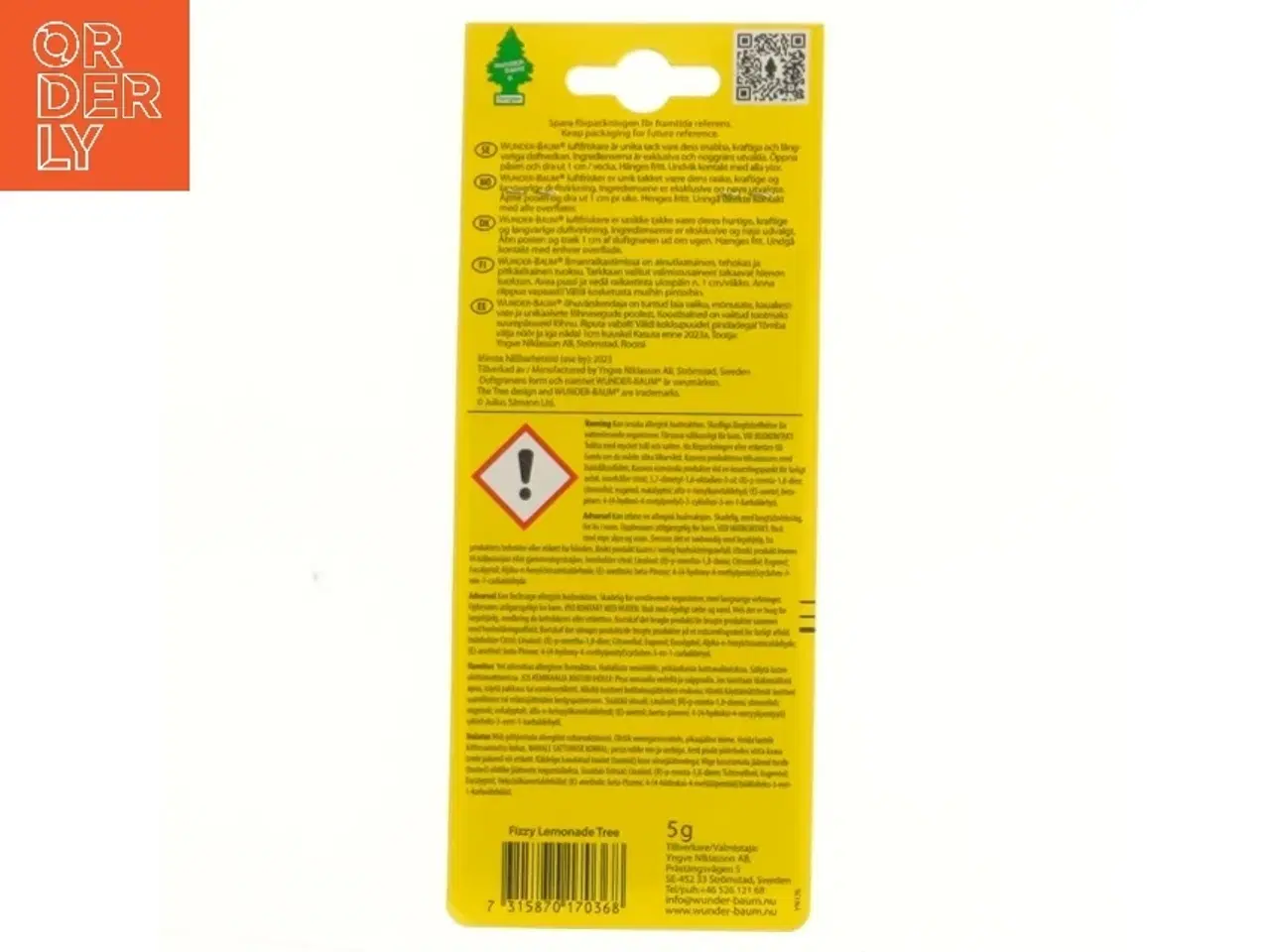 Billede 2 - Wunder-Baum luftfrisker, Fizzy Lemonade fra Wunder-Baum (str. 12x7 cm)