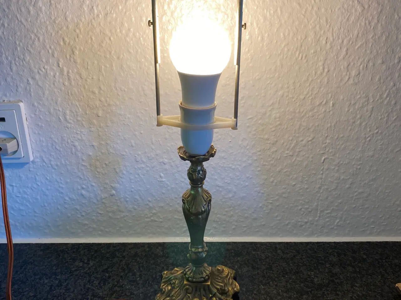 Billede 2 - Bordlampe i messing