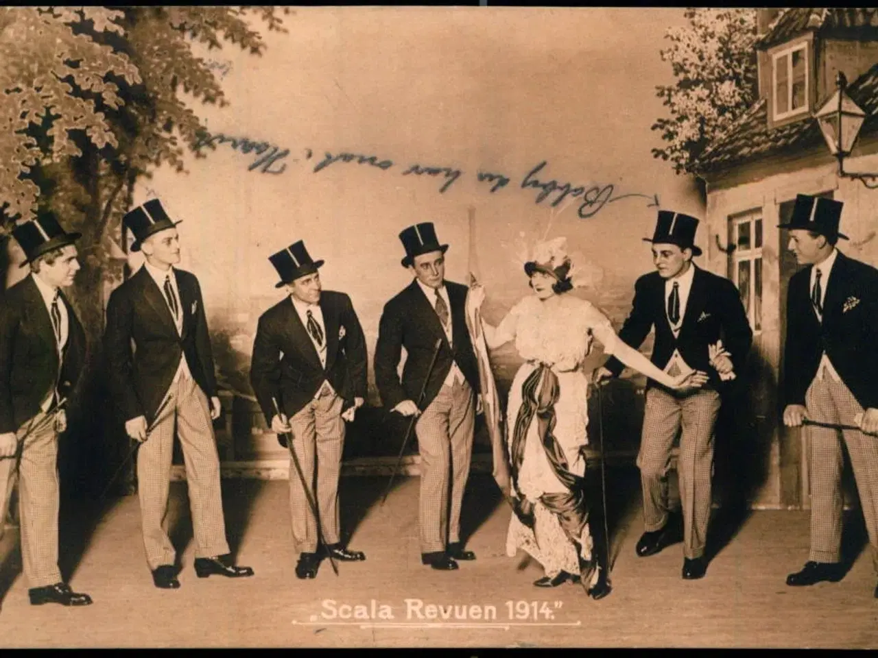 Billede 1 - Scala Revuen 1914 - - Fotokort u/n - Brugt