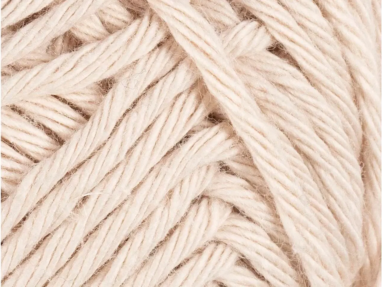 Billede 1 - Højkvalitets Bomuldsgarn 8/8 - Sand, 50g