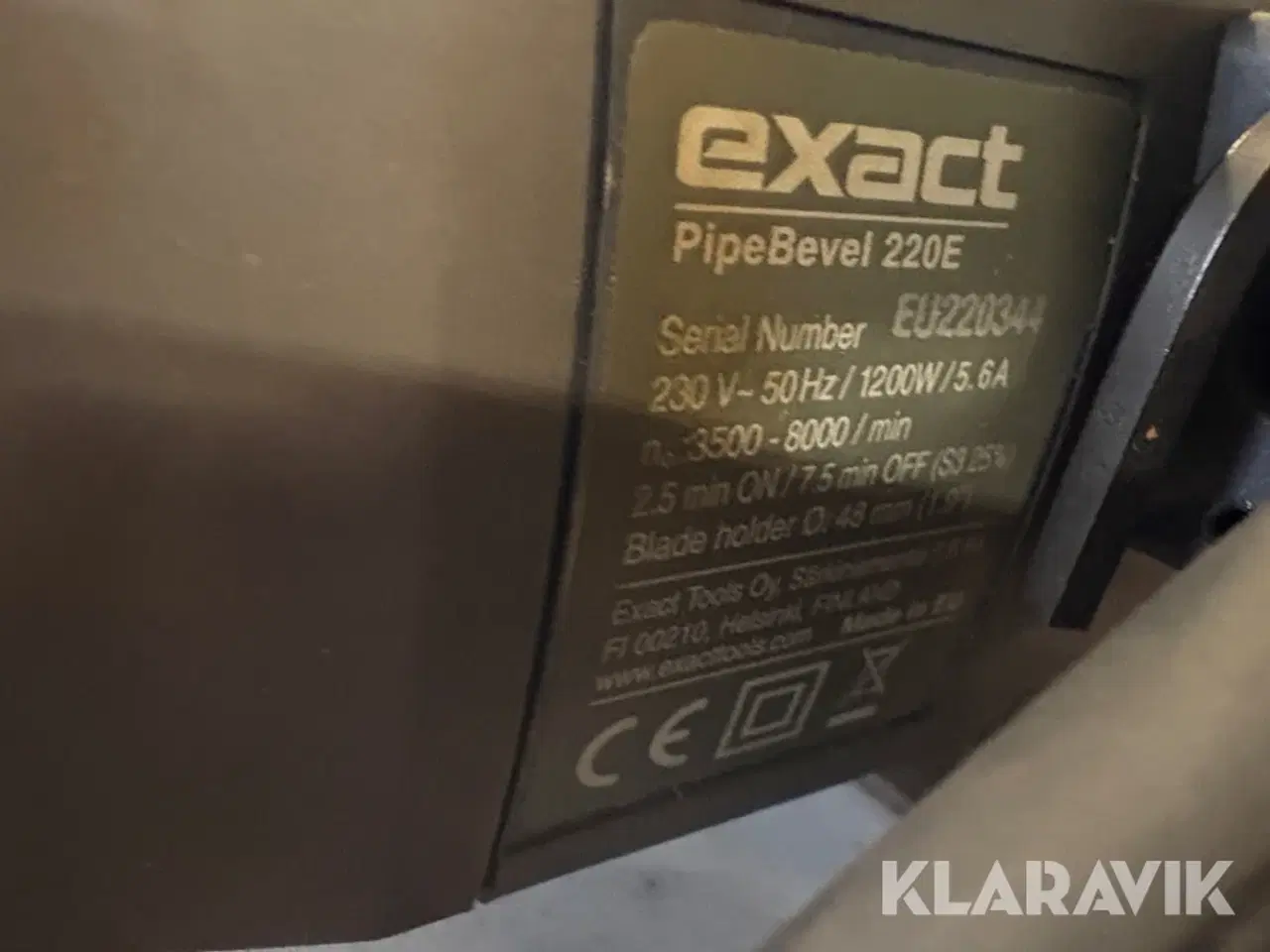 Billede 9 - Save Exact PipeBevel 220E og PipeCut 170E