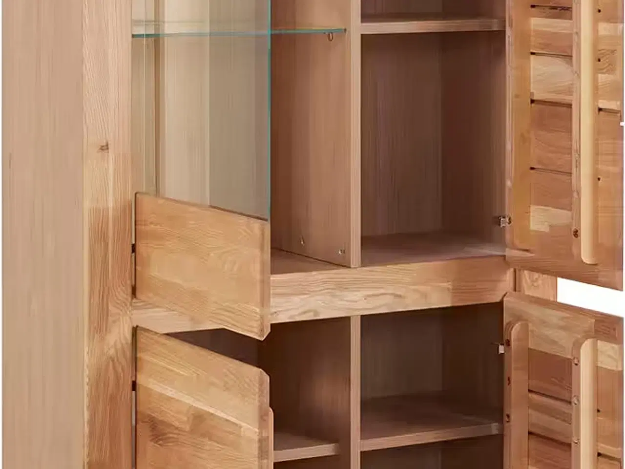 Billede 2 - Massivt træmontre med LED-belysning 71908037🤎