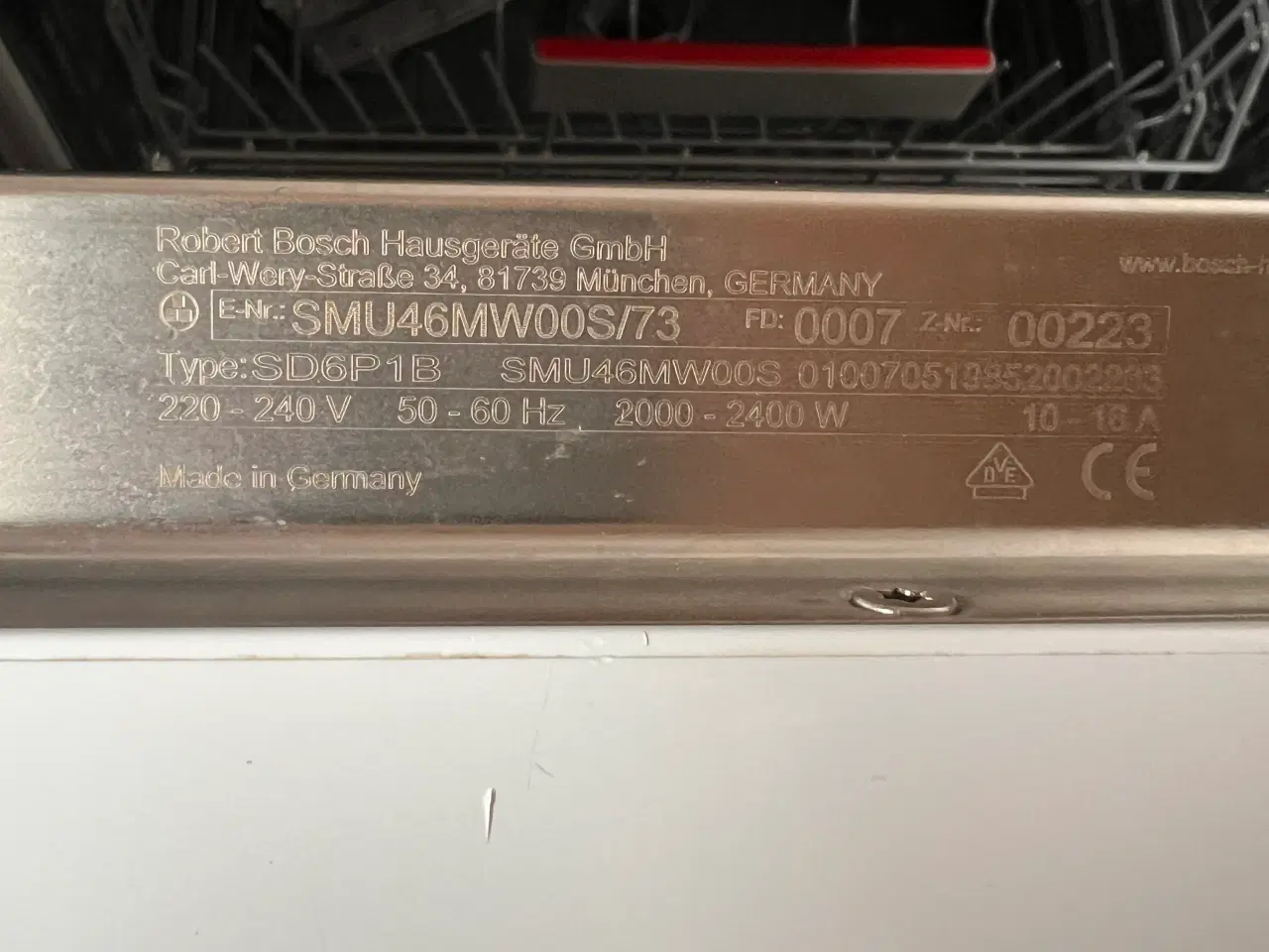 Billede 4 - Bosch opvaskemaskine 