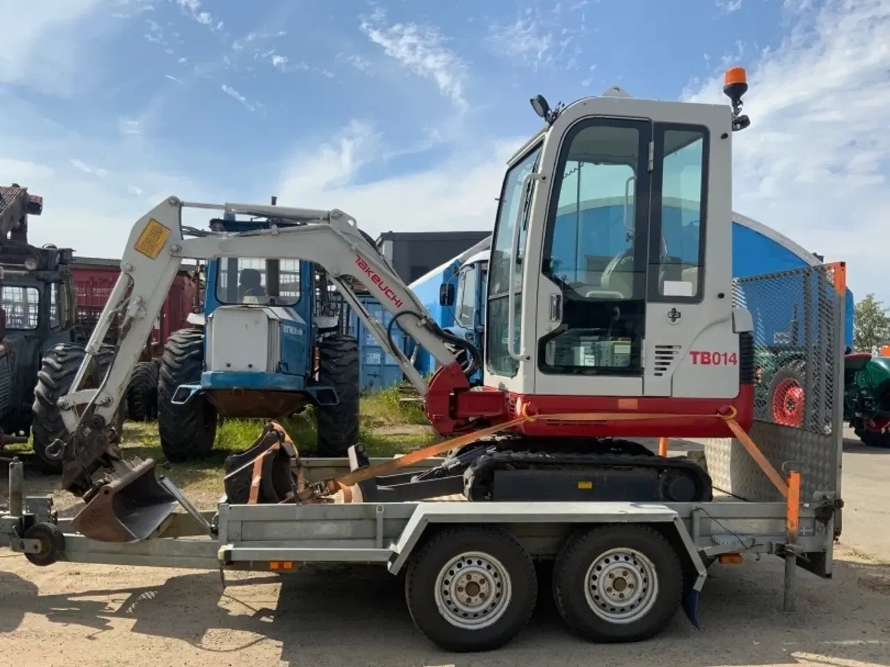 Billede 1 - Minigraver - Takeuchi TB014 med trailer