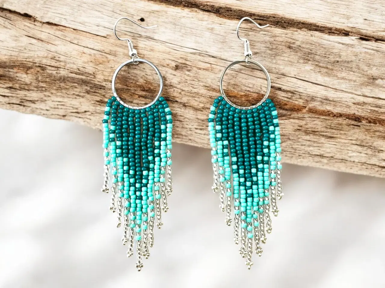 Billede 3 - Grønlandske perle øreringe