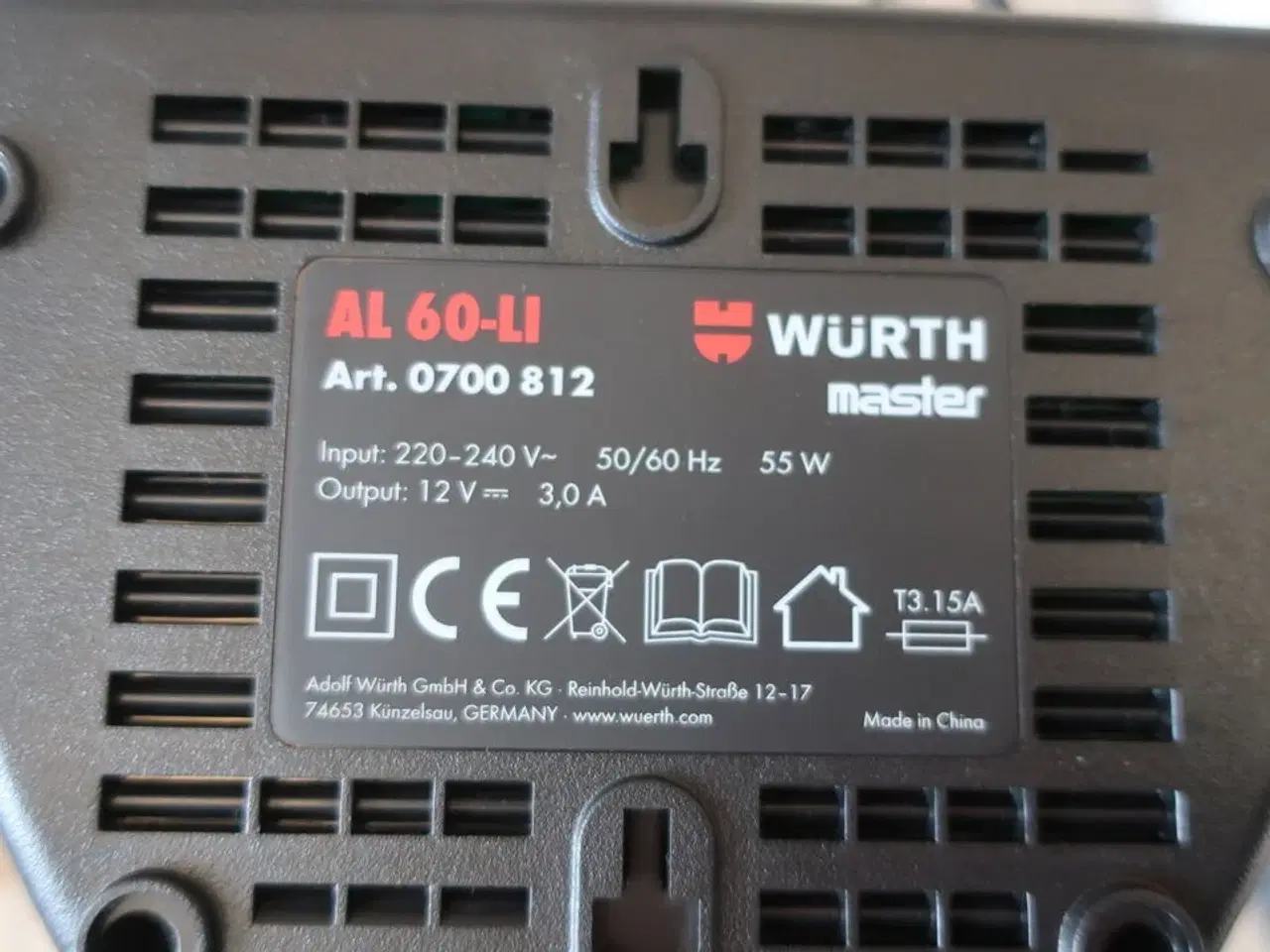 Billede 3 - Batteri & lader WÜRTH 12V