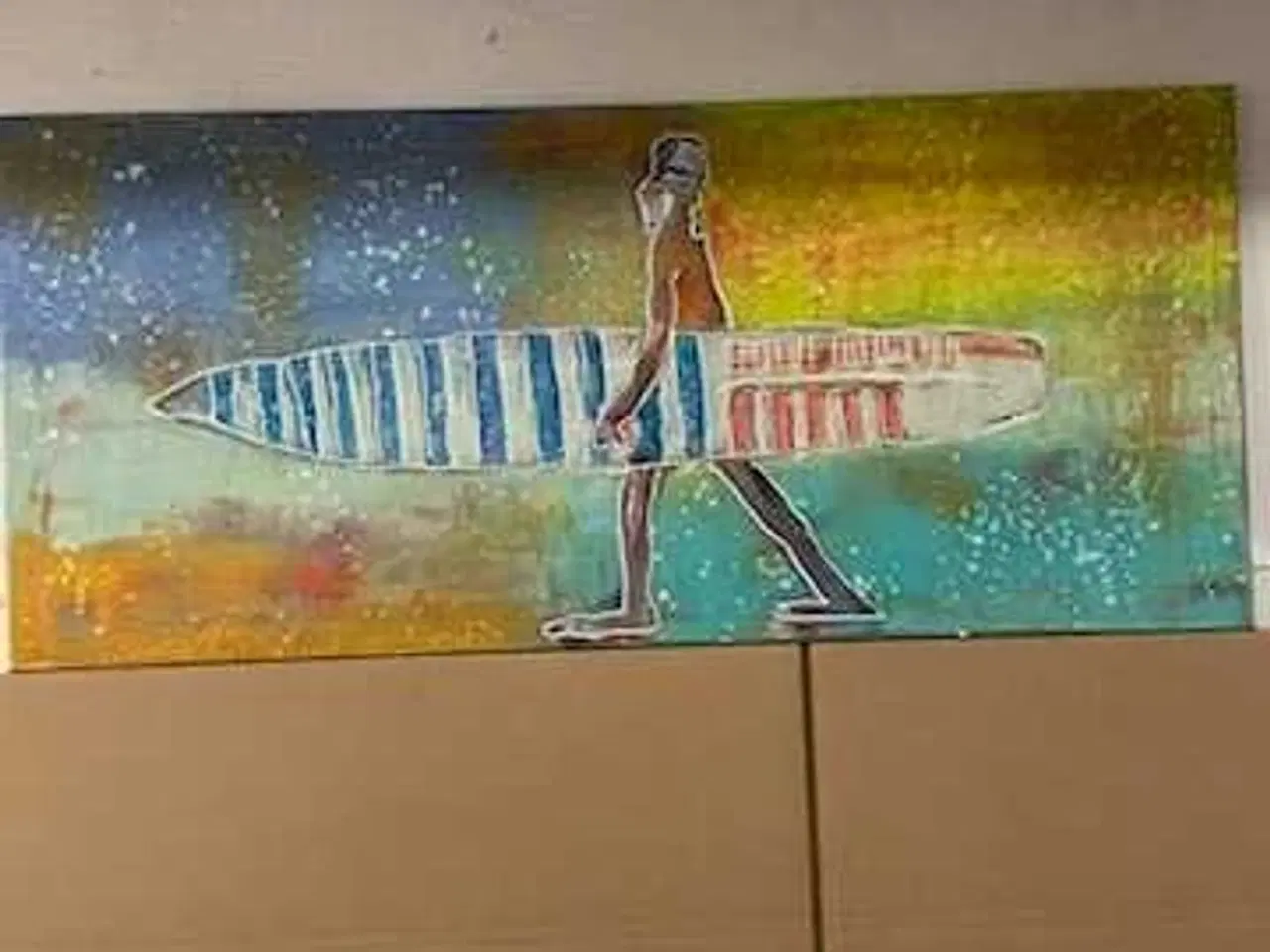 Billede 4 - Akryl på lærred tryk/ litografier