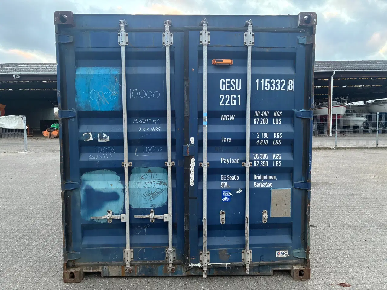 Billede 1 - 20 fods Container- ID: GESU 115332-8