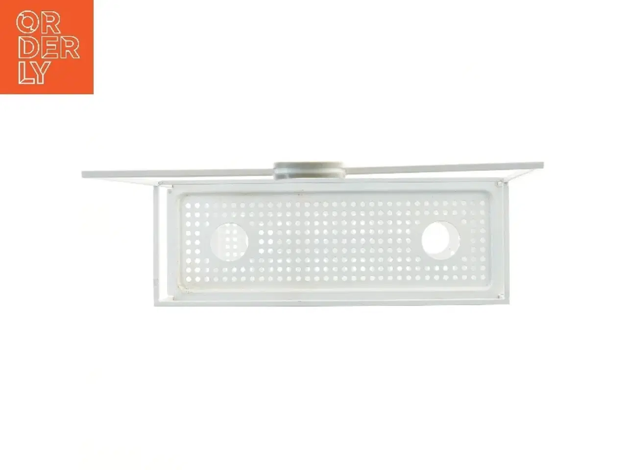 Billede 2 - Hvid brusehylde med perforeret bund (str. 56x31 cm)