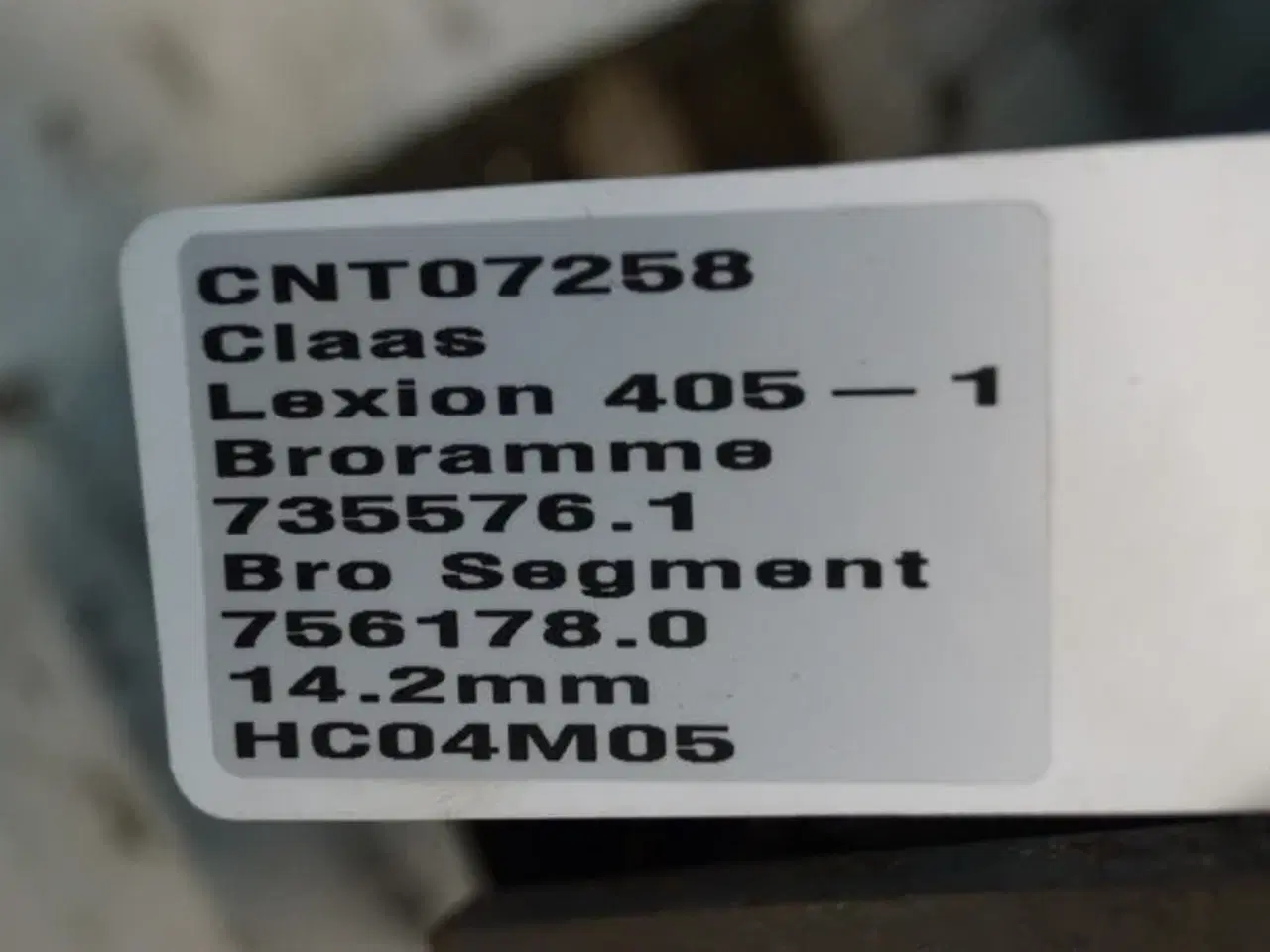 Billede 18 - Claas Lexion 405 Broramme 7355761