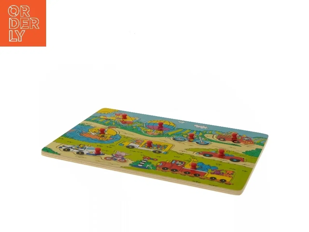 Billede 4 - Børnepuslespil med transportmotiver (str. 30x22,5 cm)