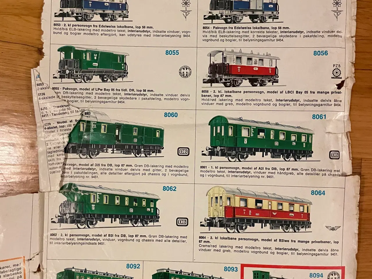 Billede 5 - Fleischmann modeltog 1956 papirmateriale