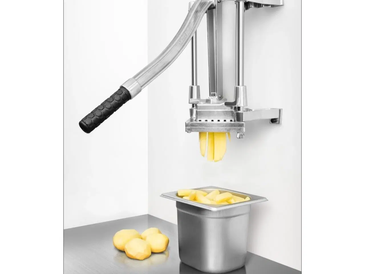 Billede 4 - Professionel Pommes Frites Skærer inkl. 3 Knive