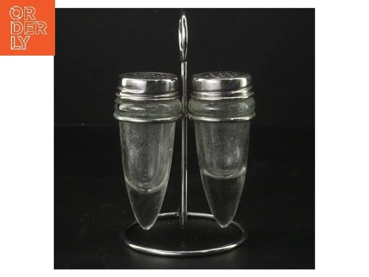 Billede 1 - Salt- og peberbøsse i stativ (str. 16 cm)