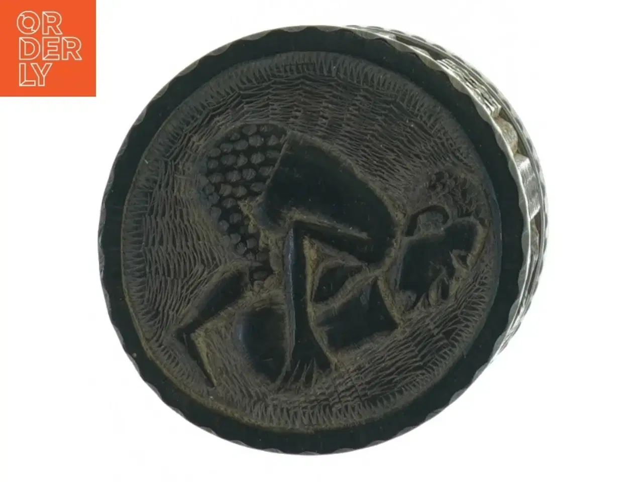 Billede 8 - Udsmykket sort trææske (str. 11 x 9 cm)
