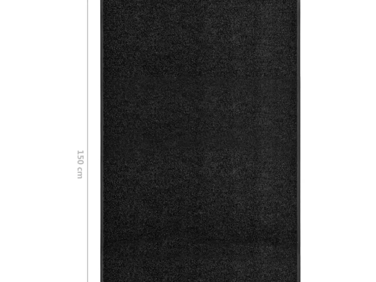 Billede 6 - Vaskbar dørmåtte 90x150 cm sort