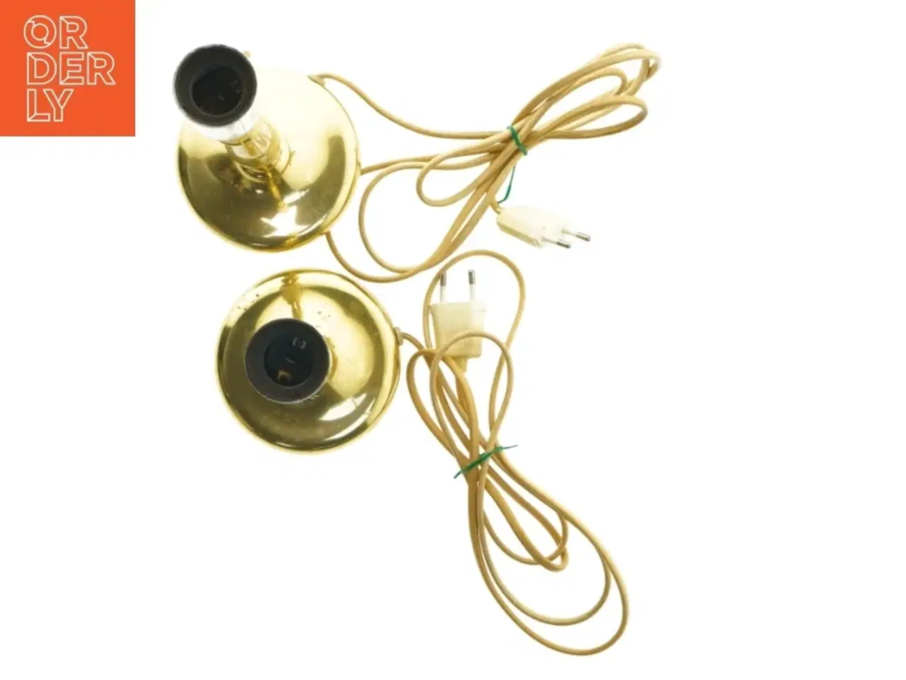 Billede 5 - Messing bordlamper sæt (str. 25 cm)