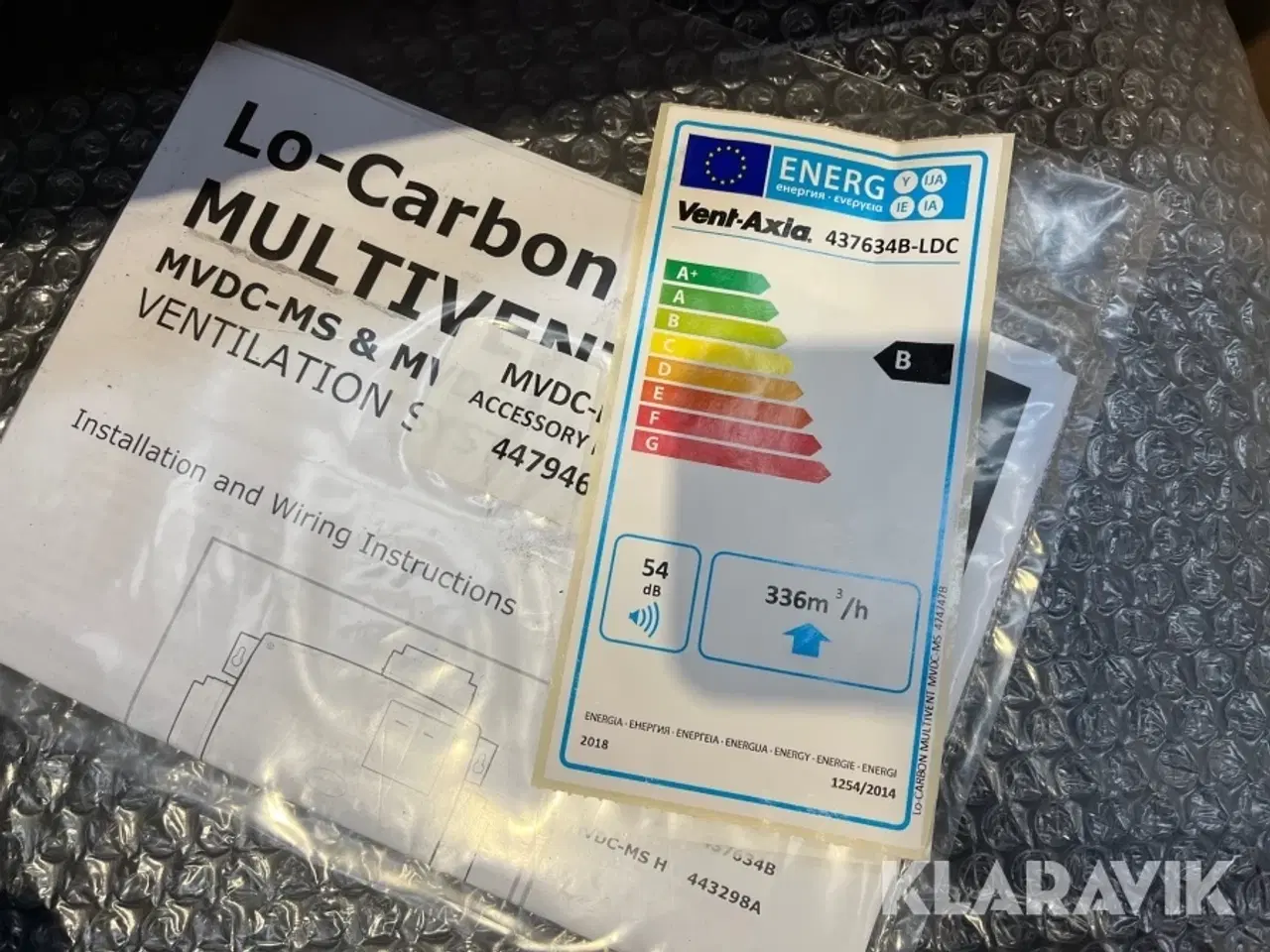 Billede 6 - Ventilationssystemer Vent-Axia Lo-Carbon MVDC-MS 12 styk