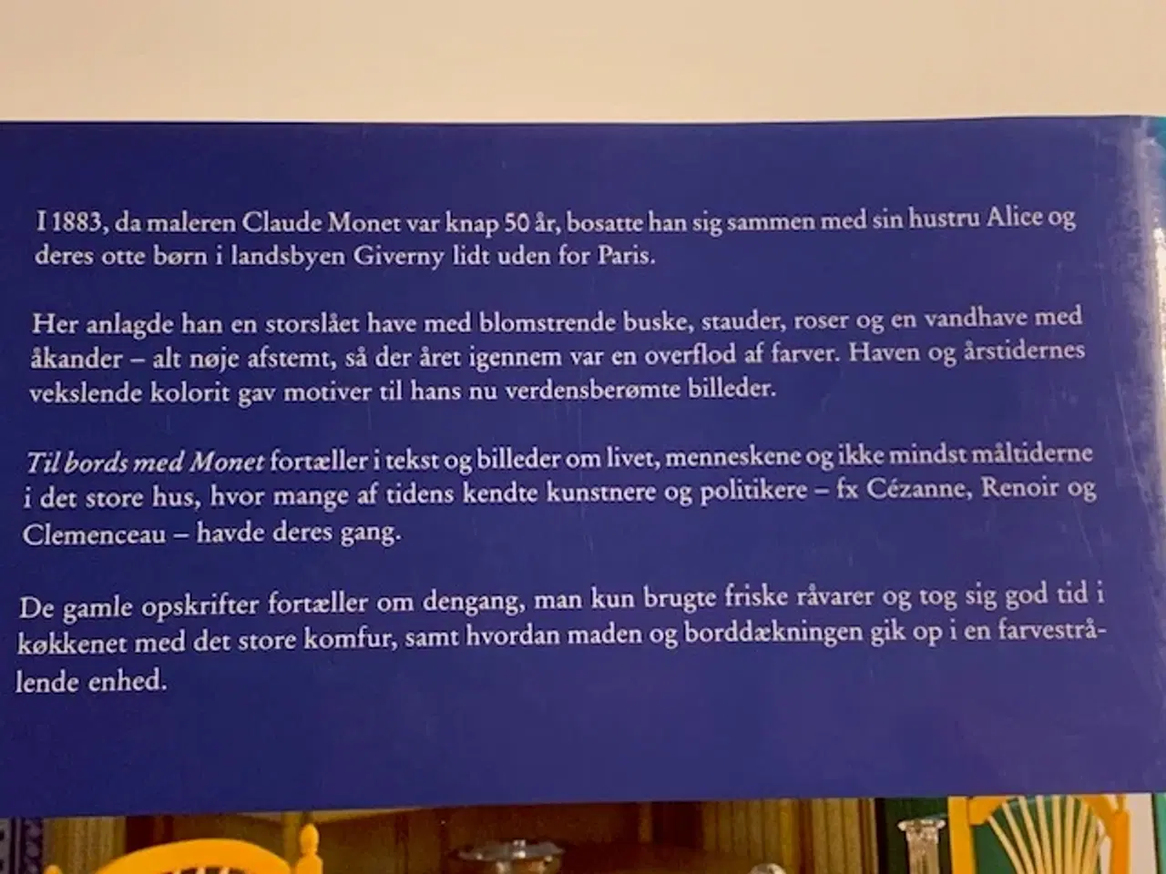 Billede 6 - Til bords med Renoir - biografi og kogebog