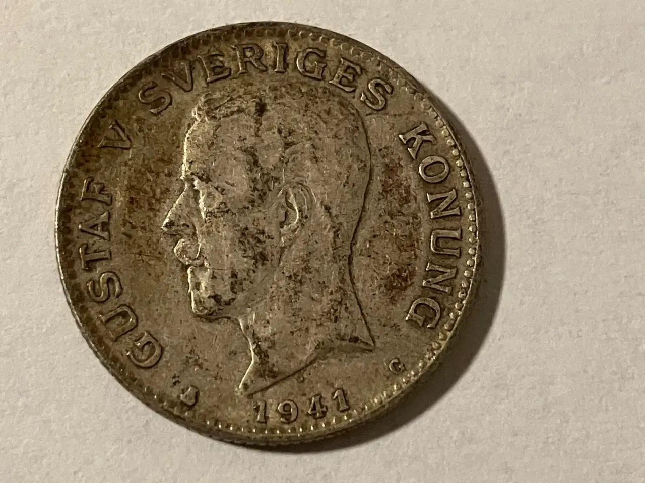 Billede 1 - 1 Krona 1941 Sweden - Silver