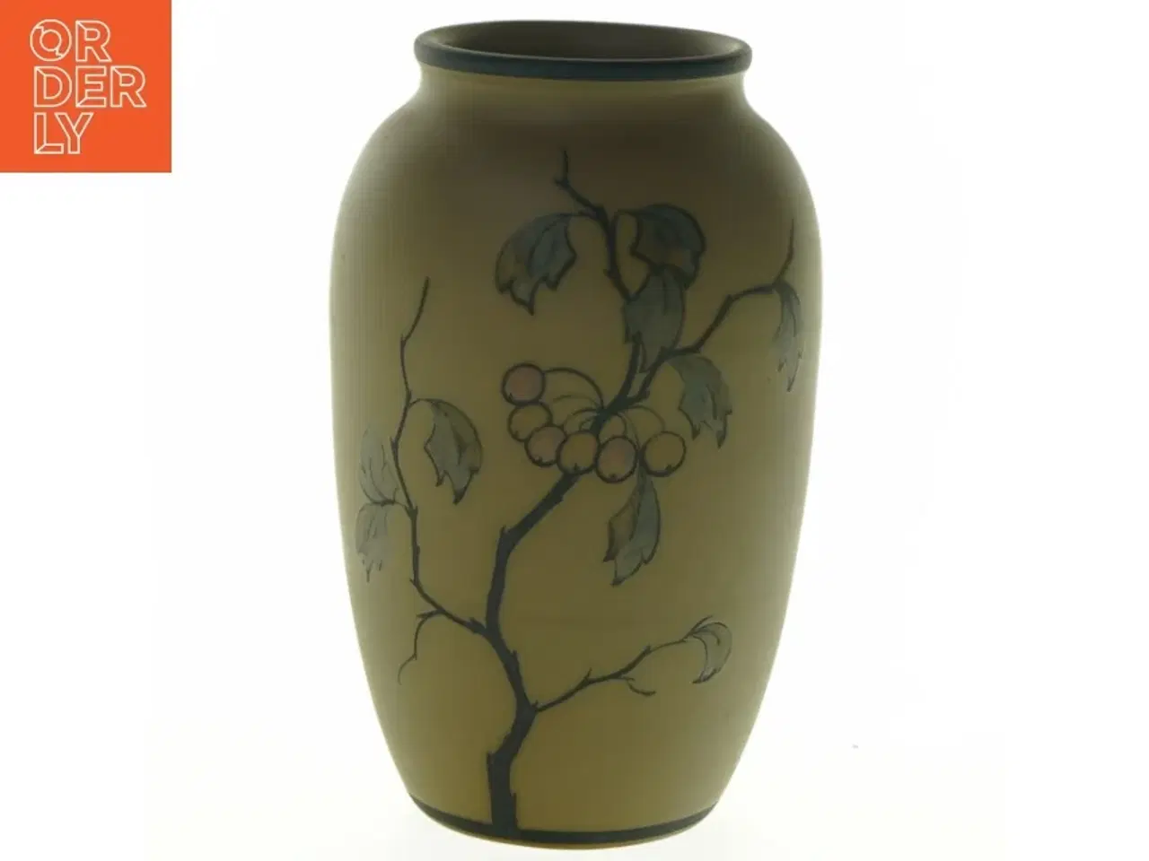 Billede 4 - Dekoreret lervase (str. H. 16 cm)