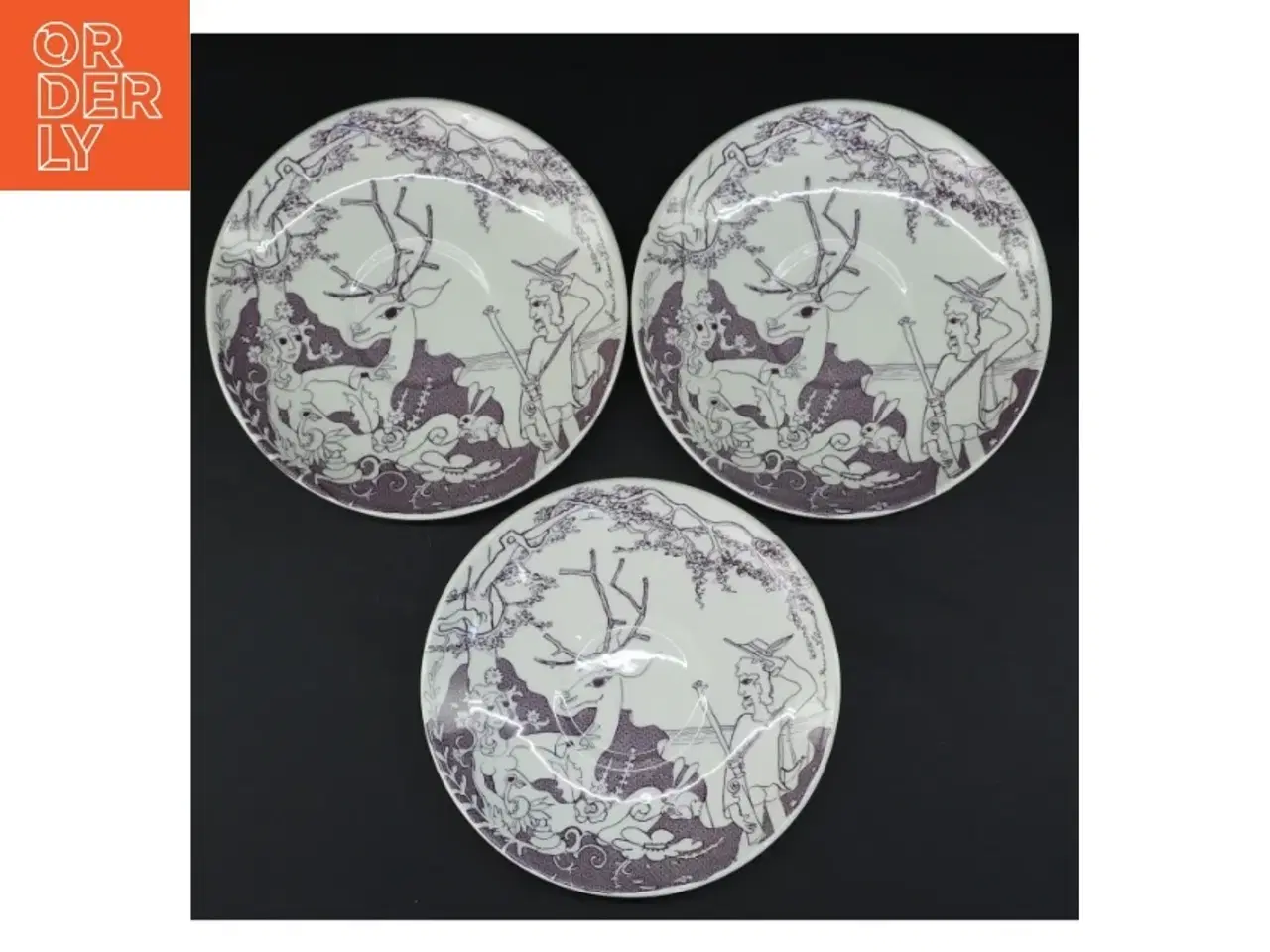 Billede 2 - Porcelænskopper og -tallerkener med dekoration fra Irma (str. Underkop 17,5 x 2 cm kop 15 x 11,5 x 7,5 cm)