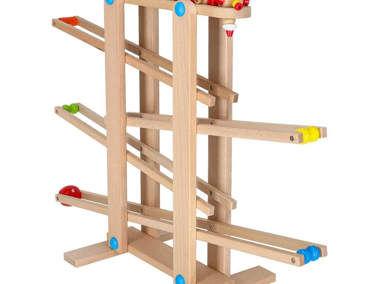 Billede 4 - Kuglebane i træ XXL – Montessori kulodrome