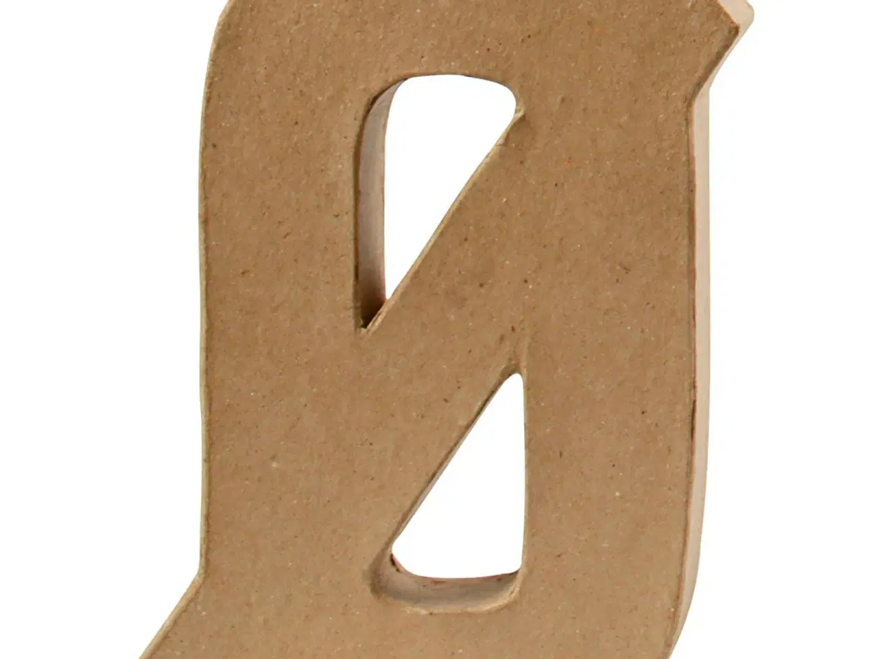 Billede 1 - Håndlavet Bogstav Ø i Papmaché - Unik Vægsdekoration