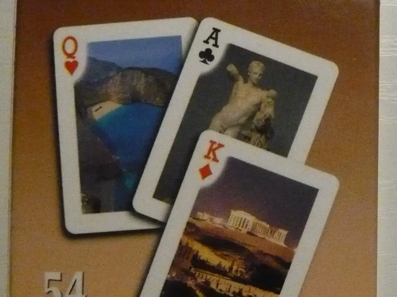 Billede 15 - Bridge/poker spillekort med rejseminder 