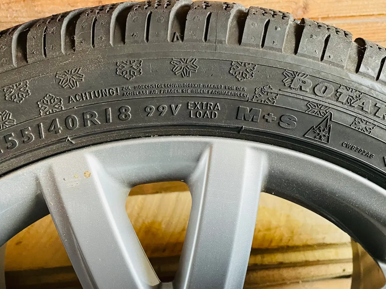 Billede 4 - Helårs/vinter dæk på fælge til Mercedes 18”