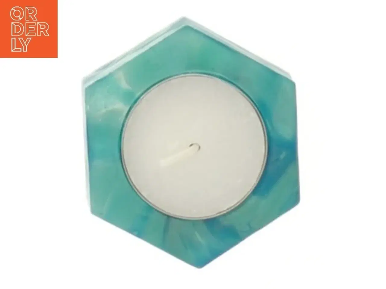 Billede 2 - Glas fyrfadslysestage fra Bülow Glas Bornholm (str. 6,5 cm)