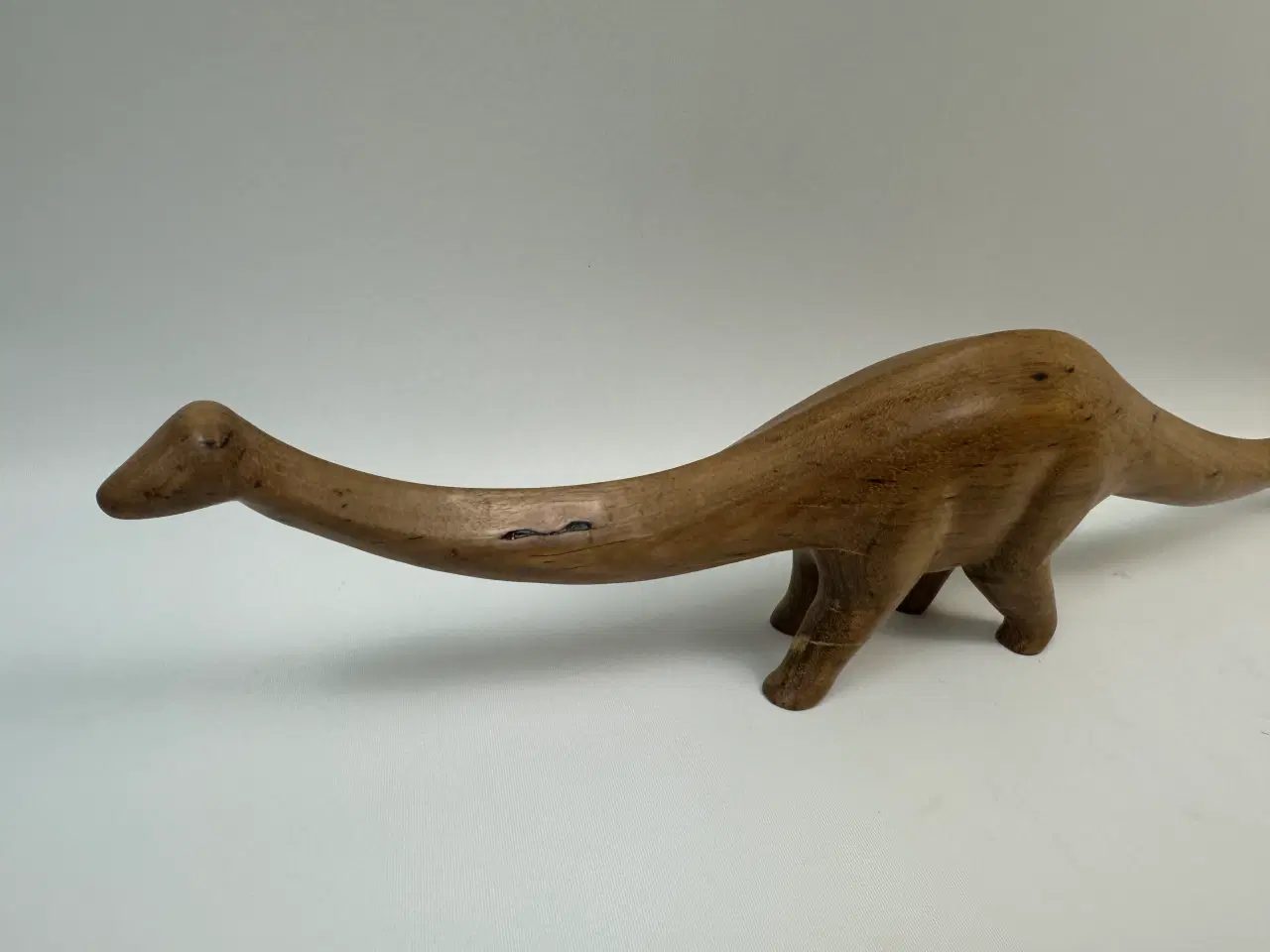 Billede 3 - Dinosaur figur / skulptur i massiv træ