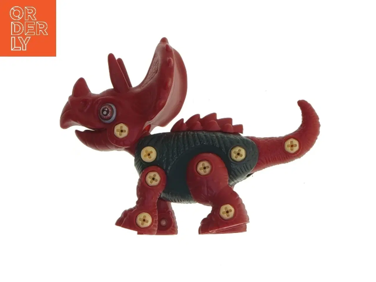 Billede 4 - Legetøjs triceratops med værktøj (str. 19x12 cm)