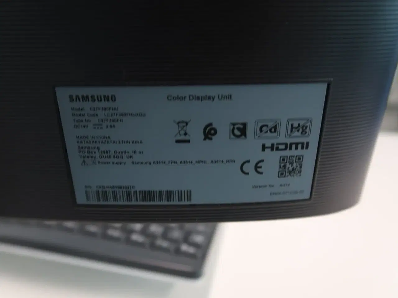 Billede 4 - Samsung C27F390FHU 27"skærm