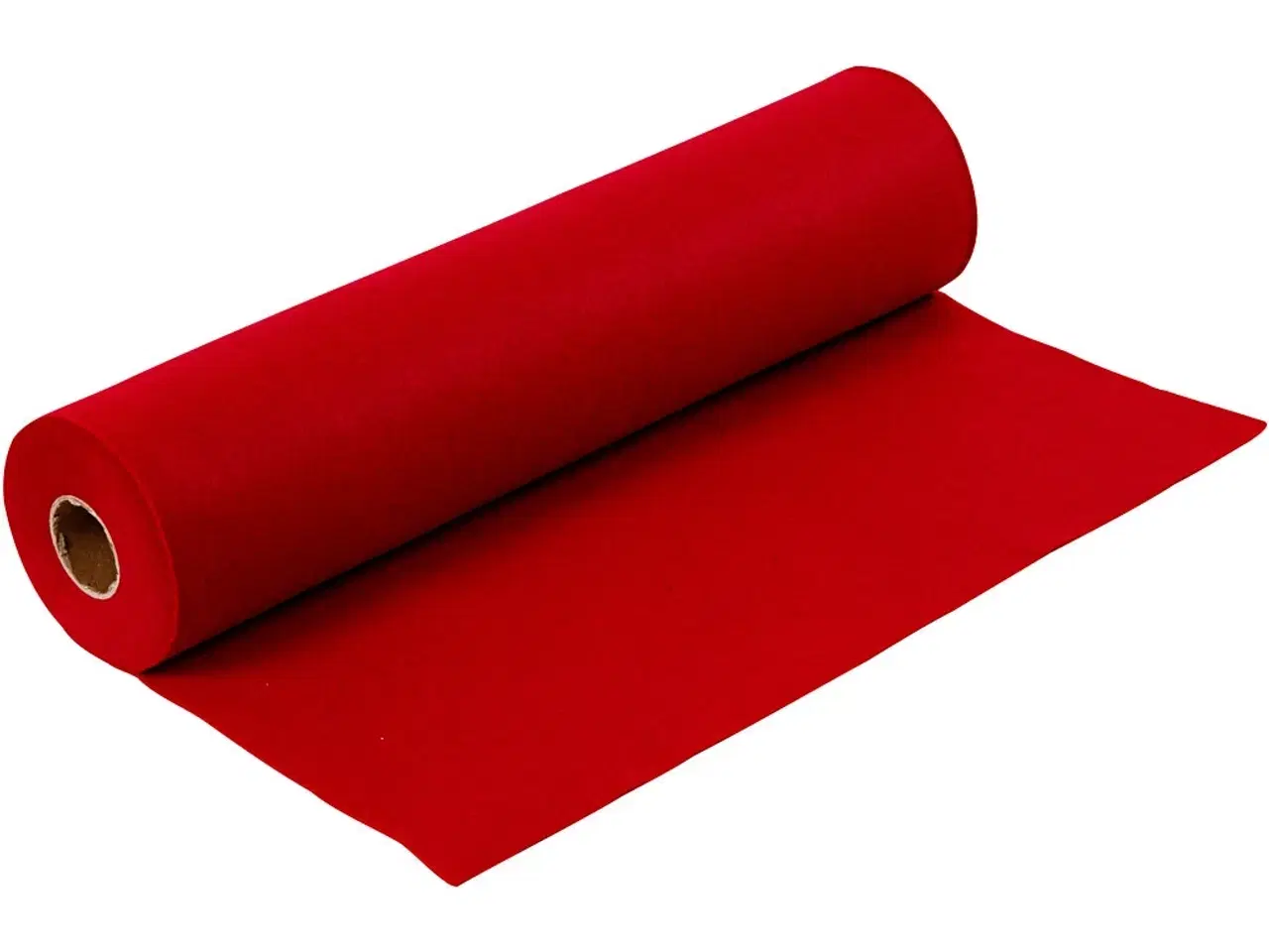 Billede 1 - Hobbyfilt Gl. Rød 45 cm x 5 m - 1,5 mm Tykkelse